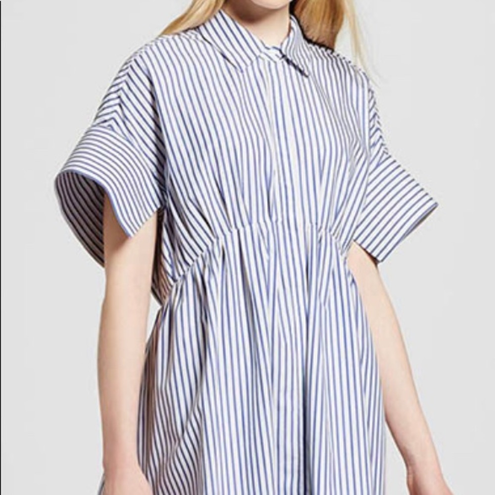 Victoria Beckham For Target Striped Shirt Dress